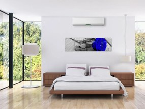 Obraz - Niebieska róża (170x50 cm)
