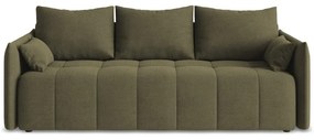 Rozkładana/ze schowkiem sofa w kolorze khaki 225 cm Moku – Makamii