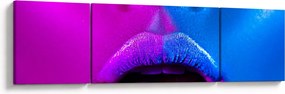 Obraz kolorowych ust (170x50 cm)