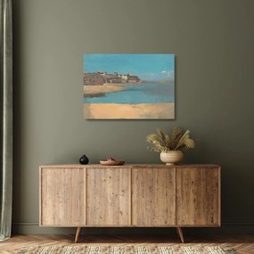Obraz na szkle - Odilon Redon, Village by the Sea in Brittany, reprodukcje (70x50 cm)