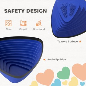 AIYAPLAY Zestaw 11 Trittsteiny, antypoślizgowy design, do wnętrz i na zewnątrz, łatwe do układania, wielokolorowe