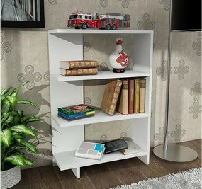 Półka skandynawska – 61,5 x 90 x 24 cm – biała – płyta wiórowa pokryta melaminą