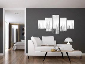 Obraz - Szczyty lasów (125x70 cm)