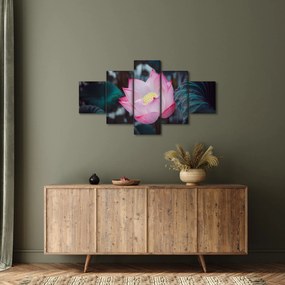 Obraz różowego kwiatu (125x70 cm)
