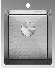 Mexen Solix zlewozmywak stalowy 1-komorowy 400 x 500 mm, inox HC - 6406401000-01HC