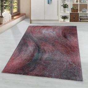 Dywan nowoczesny Ottawa fale czerwono-szare 200 cm x 290 cm