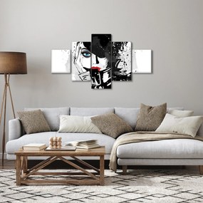 Obraz - Tajemnicza kobieta (125x70 cm)