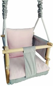 Różowa huśtawka kubełkowa dziecięca S9-H18