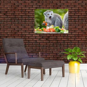Obraz na szkle lemura (70x50 cm)
