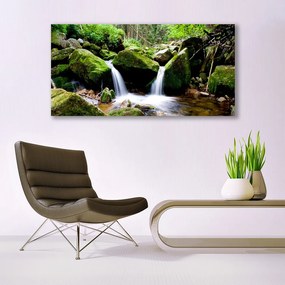 Zdjęcie na płótnie Woda Płynąca po Skałach