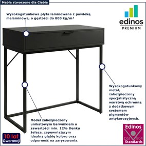 Czarna konsola industrialna z szufladą R3-M79