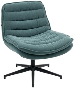 HOMCOM Obrotowe Krzesło Biurowe z Szerokim Siedziskiem, Komfortowe Fotel do Biura i Pokoju, Ciemnozielony