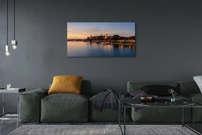 Obraz canvas na ścianę Zachód Słońca nad Zamkiem na Wawelu