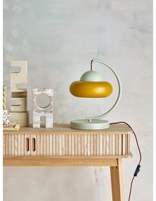 Lampa stołowa w kolorze ochry/kremowa (wysokość 34,5 cm) Bubble – Bloomingville
