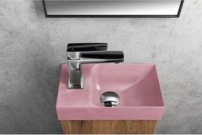 Różowa betonowa umywalka 31x17 cm Piccolino – Sapho