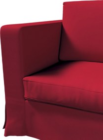 Pokrowiec na sofę Karlanda 3-osobową nierozkładaną, długi kolor czerwony tkanina strukturalna