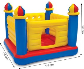 Dmuchana trampolina dziecięca do domu i ogrodu - zamek Intex 259