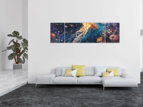 Obraz - Magiczna meduza (170x50 cm)