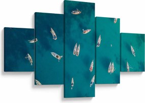 Obraz - Żaglówki (125x70 cm)