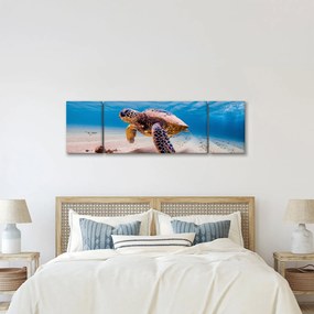 Obraz żółwia w oceanie (170x50 cm)