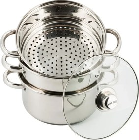 Stalowe garnki do gotowania na parze 22cm R7-L12