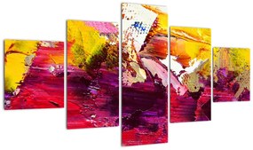 Obraz abstrakcji - malarstwo (125x70 cm)