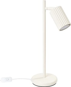 Lampa Biurkowa Minimalistyczny Karbon, Aluminium - 1 Źródło - L.14.5 X H.43 Cm - Beżowy