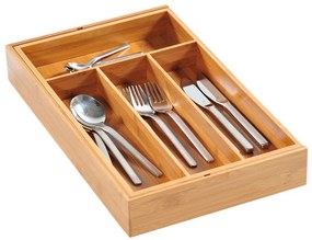 Wkład na sztućce z regulacją 26-49 cm, bambusowy, KESPER