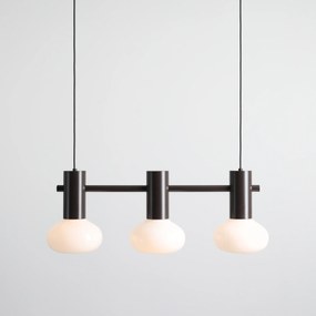 Nowoczesna lampa nad stół do salonu lub jadalni - Flo 3 Mokka