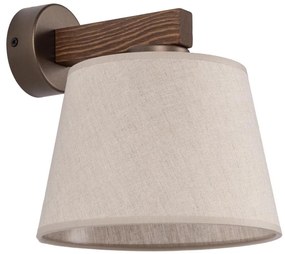 Brilagi - Lampa ścienna LATTE 1xE27/15W/230V sosna/beżowa