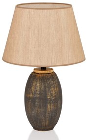 Szara/beżowa lampa stołowa z tekstylnym kloszem (wysokość 46 cm) Yakamoz – Opviq lights