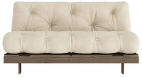 Beżowokremowa rozkładana sofa 160 cm Roots – Karup Design