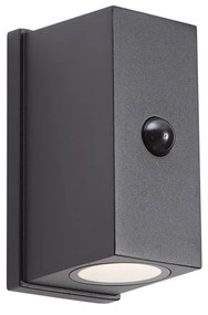 Zewnetrzna Lampa ścienna czarna z czujnikiem Lux, magnetyczna, z możliwością ładowania LED - Baleno Nowoczesny Oswietlenie zewnetrzne