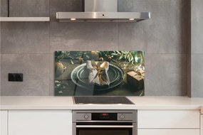 Panel szklany do Kuchni Wigilijne Nakrycie Stołu