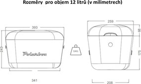 Różowy pojemnik chłodzący 12 l Pop – Polarbox