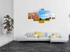 Obraz - Jesienny krajobraz (125x70 cm)