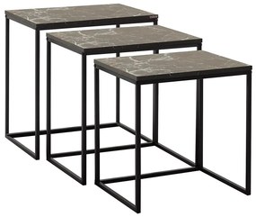 ZESTAW 3x Czarny stolik konferencyjny