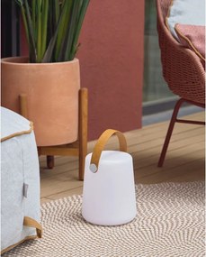 Biało-brązowa lampa zewnętrzna Kave Home Dialma