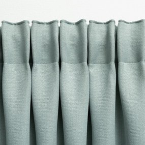 Zasłona zaciemniająca na taśmie marszczącej blackout strukturalny miętowy 140 x 280 cm 1 szt.