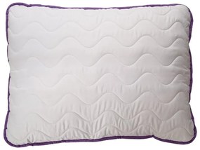 Całoroczna kołdra pikowana 140x200 cm z poduszką STELLA LAVENDER 70x90 cm, biała