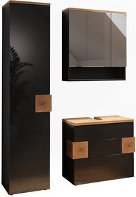 Zestaw mebli łazienkowych antracyt 70x37x64.5 eden