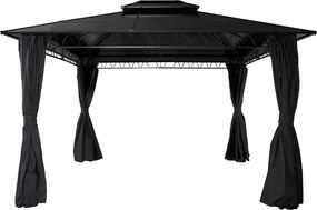Pergola z twardym dachem MCW-M81,  szary