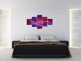 Obraz nowoczesnej abstrakcji (125x70 cm)