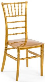 Złote krzesło stołowe krzesło chiavari K5-E08