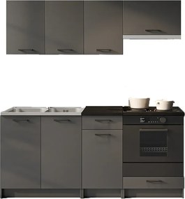 Komplet szafek kuchennych grafit mat T1-H82