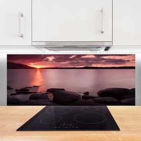 Panel Kuchenny Kamienny Brzeg Oceanu