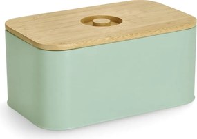 Chlebak puszka z bambusową pokrywką, 30 x 18 x 13 cm