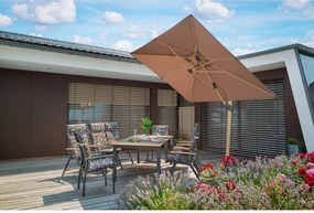 Doppler EXPERT WOOD antracyt, rozkładane i sztaplowane krzesła, 6+2+1