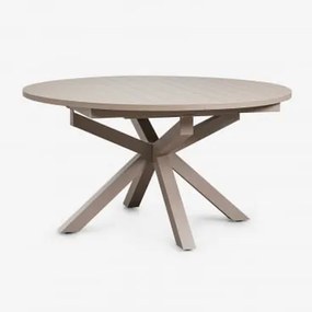 Rozkładany Stół Jadalniany 145-200x145 Cm Z Aluminium Barces Moka Brown - Sklum