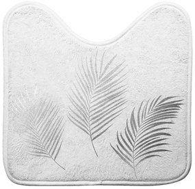 Dywanik łazienkowy do WC w biało-srebrnym kolorze 45x45 cm Orbella – douceur d'intérieur